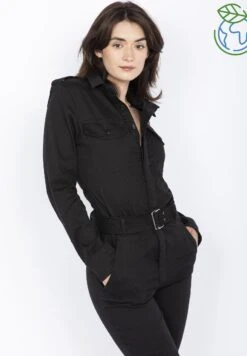 Schott With Belt - Jumpsuit - Noir -Ulla Popken Winkel ed49920577ed4a45801ddf775c6bd649