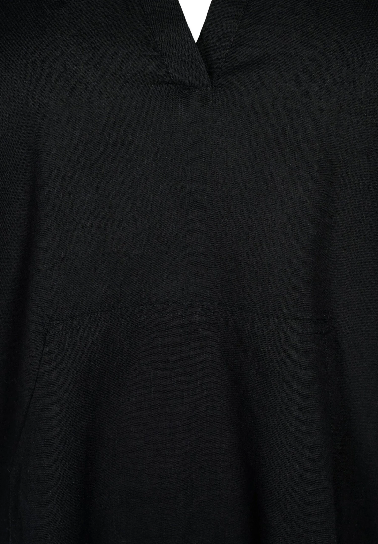 Zizzi Short-Sleeved With Hood - Jurk - Black 6 Zizzi Short-Sleeved With Hood - Jurk - Black - Afbeelding 6