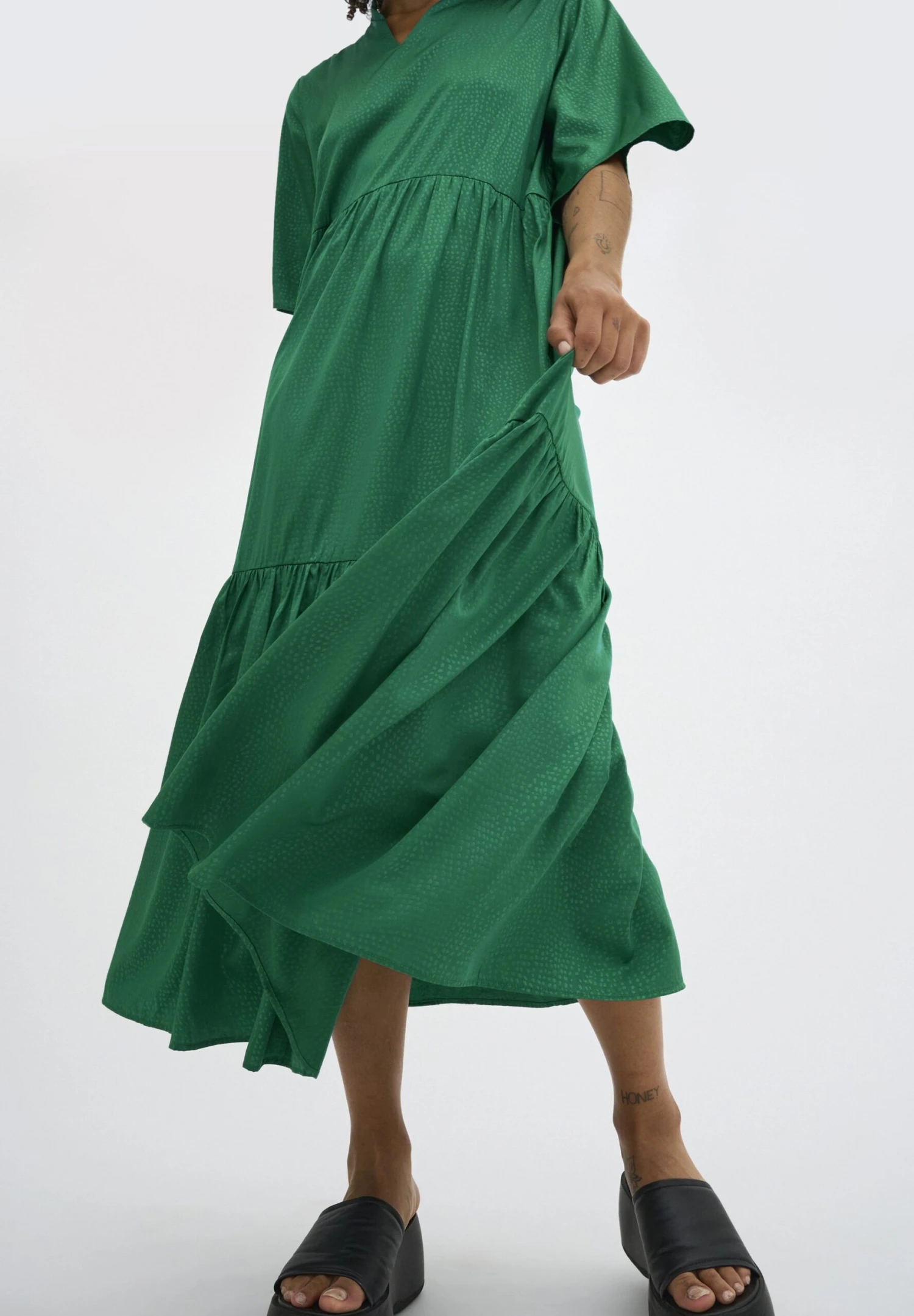 Linemw Long- Maxi-Jurk - Ultramarine Green 5 Linemw Long- Maxi-Jurk - Ultramarine Green - Afbeelding 5