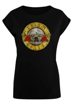 F4NT4STIC Guns 'N' Roses Band Vintage Classic Logo (Distressed) - T-Shirt Print - Black 12 F4NT4STIC Guns 'N' Roses Band Vintage Classic Logo (Distressed) - T-Shirt Print - Black -Ulla Popken Winkel f231bcc115b34be681a0d3938cf4c570