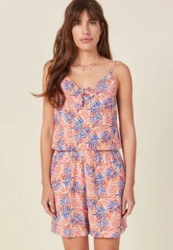 Weit Geschnittener Fliessender - Jumpsuit - Orange