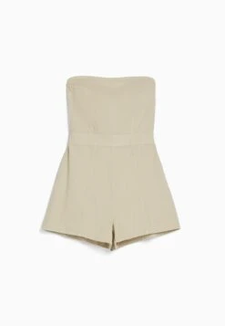BERSHKA Jumpsuit - Beige -Ulla Popken Winkel f417edb63e774667b965ad9533fdf914
