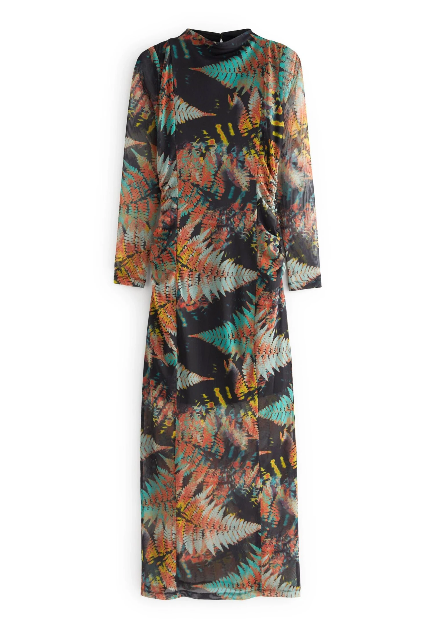 Next Long Sleeve Standard - Maxi-Jurk - Black Fern Print 4 Next Long Sleeve Standard - Maxi-Jurk - Black Fern Print - Afbeelding 4