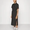 Vero Moda Tall Shirt Calf Dress- Jurk - Black