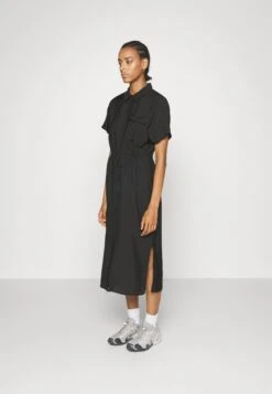 Vero Moda Tall Shirt Calf Dress- Jurk - Black