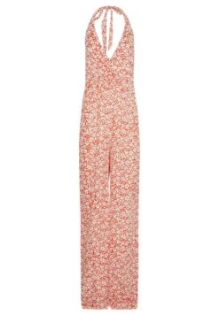 Printed Halter Neck- Jumpsuit - Orange 12 Printed Halter Neck- Jumpsuit - Orange -Ulla Popken Winkel f7d7195cdf4c40ee9489f9981a4e003e