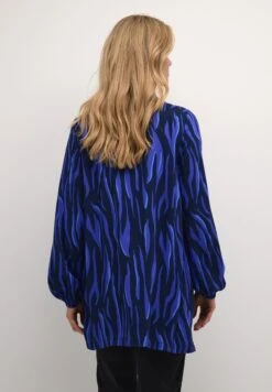 Kaffe Bpsally V-Notch Neck - Tuniek - Blue Graphic Print -Ulla Popken Winkel f8005a9af37a40c49fa923d7f5f28a2b