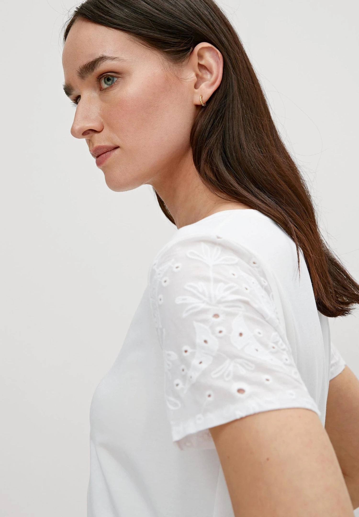 Comma Mit Details - T-Shirt Print - Off White 4 Comma Mit Details - T-Shirt Print - Off White - Afbeelding 4