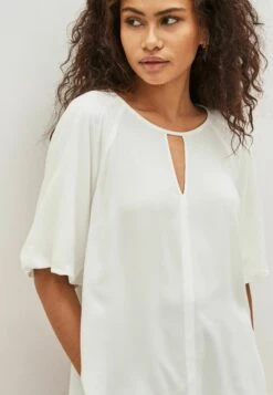 Next Notch Neck Standard - Blouse - Ecru Cream -Ulla Popken Winkel f9cf79c81d564c54967e1a3bf41fa36e