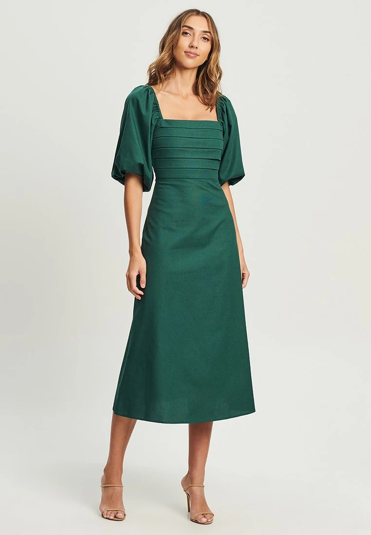 Tussah Rosanna - Jurk - Emerald 1 Tussah Rosanna - Jurk - Emerald