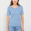 Cecil Mit Streifenmuster - T-Shirt Print - Blau