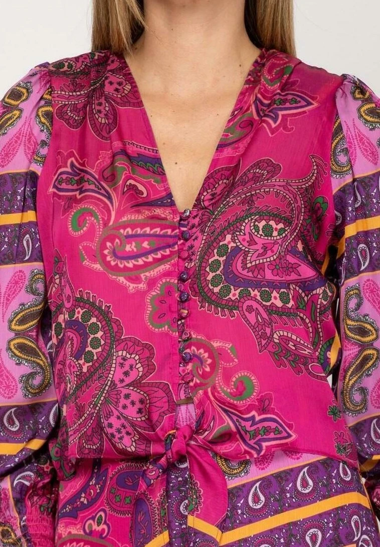 Estampada - Blouse - Fucsia 4 Estampada - Blouse - Fucsia - Afbeelding 4