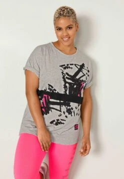 T-Shirt Print - Hellgrau -Ulla Popken Winkel fd92056a9f634bec93c120a7b74b46ec